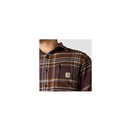 Koszula Flanelowa Carhartt Midweight Plaid - Dark Sepia